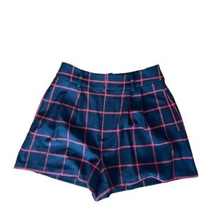 Alice & Olivia red and black shorts size 2.